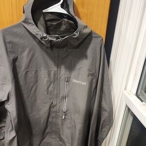 Marmot Men's Hooded Waterproof Jacket in Gray